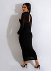 The Moon Is The Limit Midi Dress Black