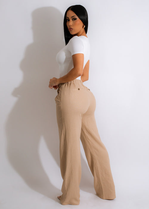 Decision To Leave Linen Pant Nude