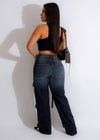 You Only Live Once Cargo Denim Pants