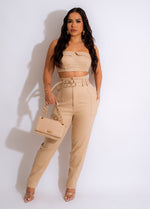 It Girl Pant Set Nude