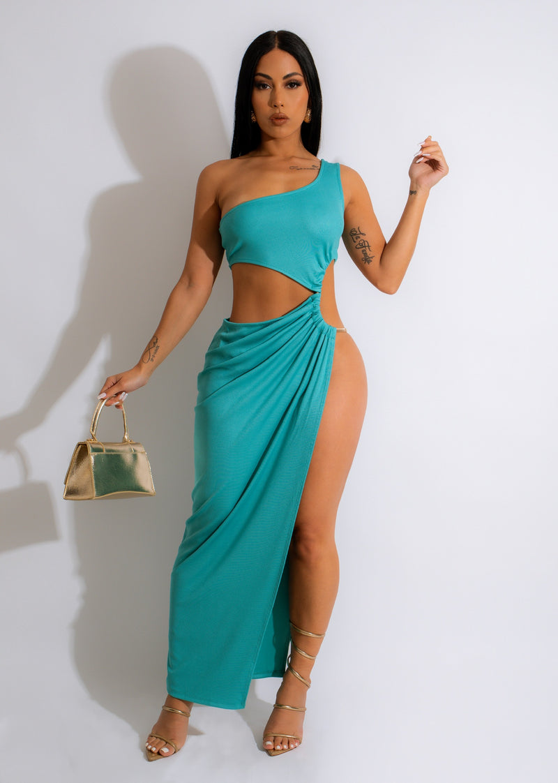 Luxury Maxi Dress Blue