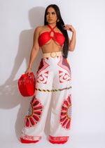 Your Power Pant Set Red
