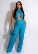 His Lost Jumpsuit Blue