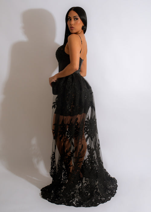 Tonight's Mystery Lace Mini Dress