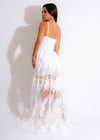 Tonight's Mystery Lace Mini Dress White