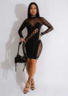 Dancing In The Dark Mesh Mini Dress