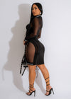 Dancing In The Dark Mesh Mini Dress