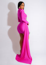 Prestige Rhinestones Mini Dress Pink