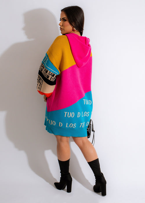 After Class Long Sweater Blue