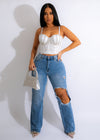 Time Of Your Life Jeans Light Denim