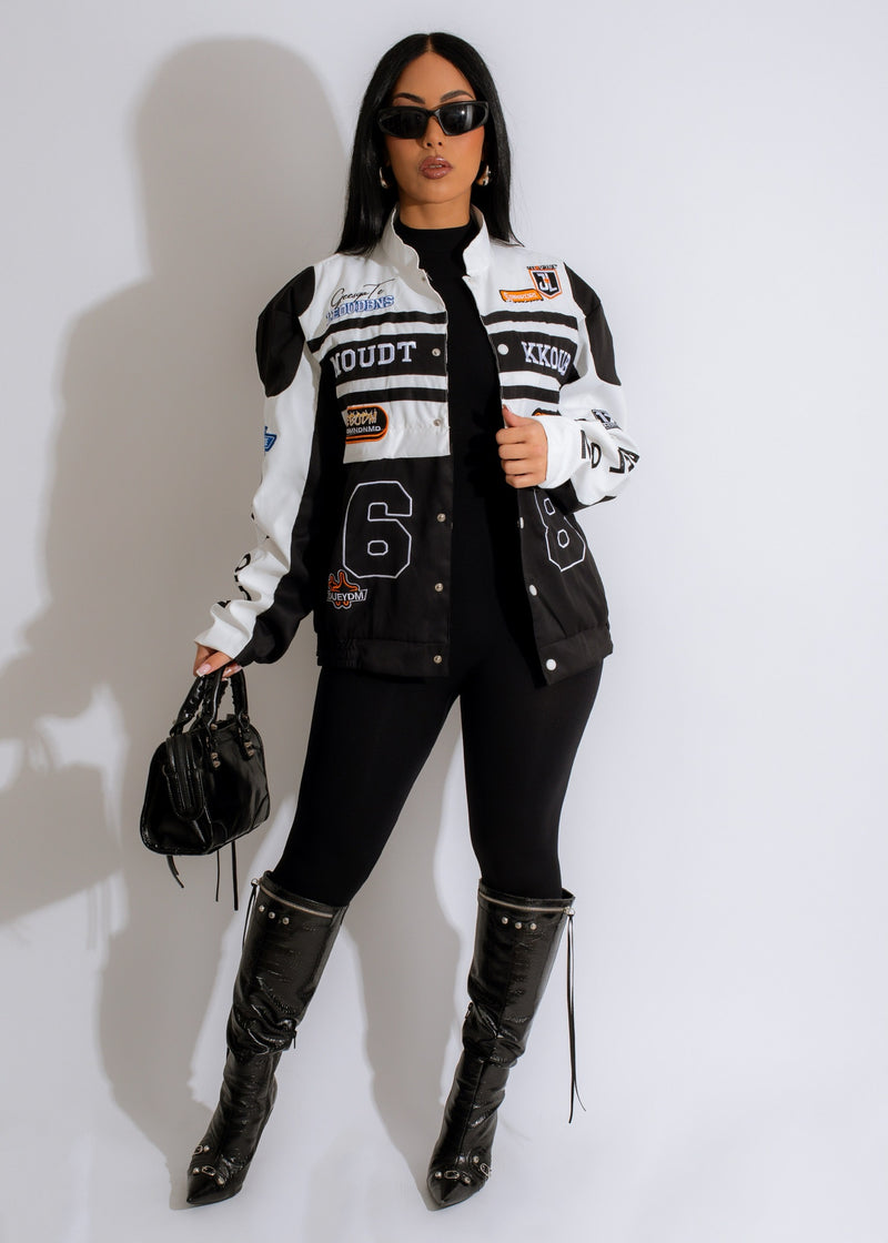 One Round Jacket White