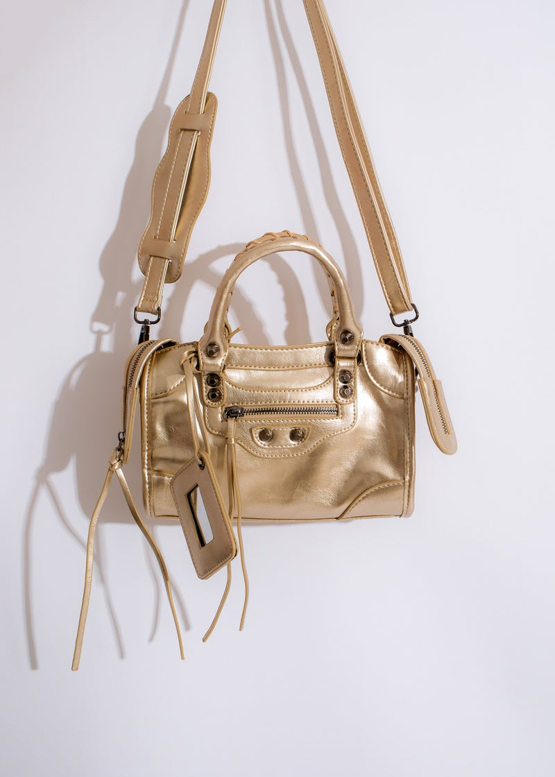 Girl Code Handbag Gold