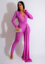 My Happiness Jumpsuit Purple