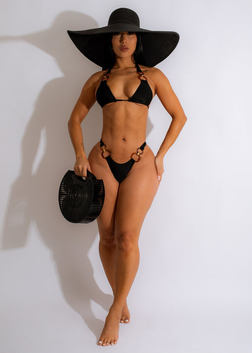 Black bikini featuring a flattering design and high-quality materials for ultimate comfort and style