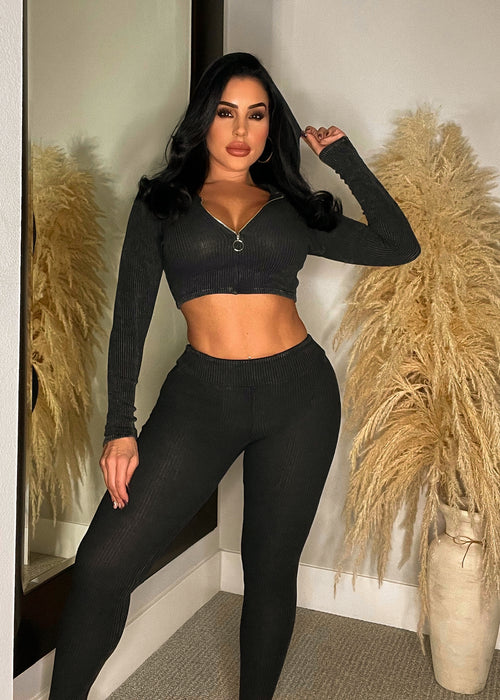 Follow Your Dreams Legging Set Black