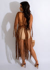 Vibes Crochet Cover Up Brown