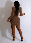 Beauty In Glitter Mini Dress Gold