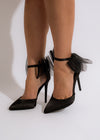 Stylish and sleek black Chosen One Heel featuring a pointed toe and stiletto heel