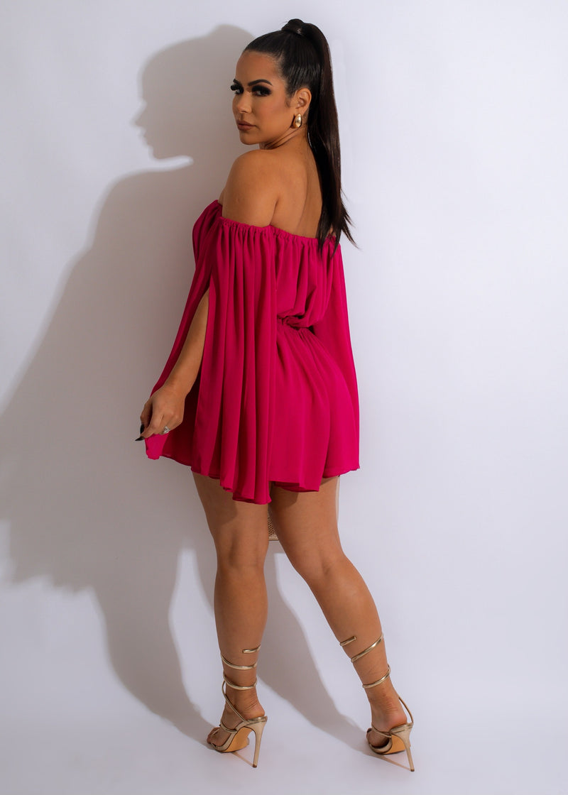 Hitting On You Mesh Romper Pink