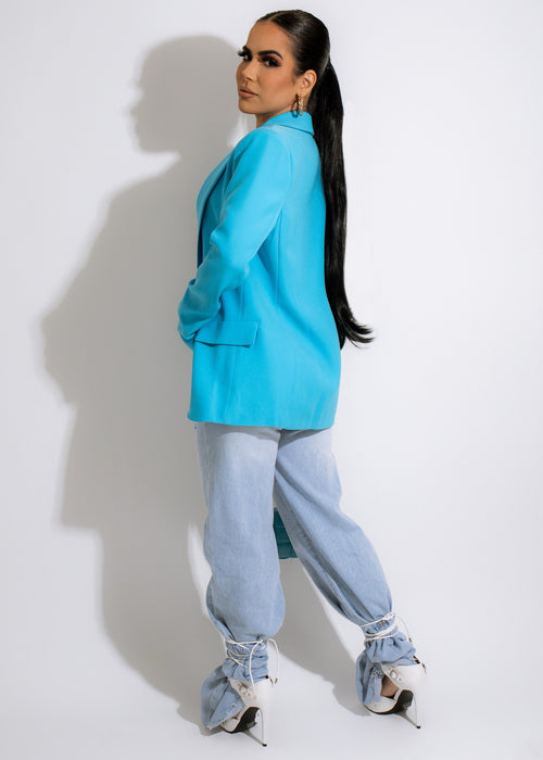 Down To Business Blazer Blue