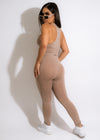 I Know You Want Pant Set Brown